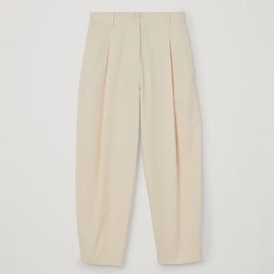 COS Beige Rounded Cotton Pants, SZ 12